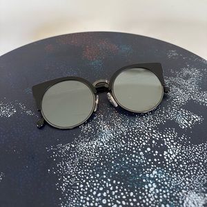 Retrosuperfuture Mirrored Cat Eye Sunglasses